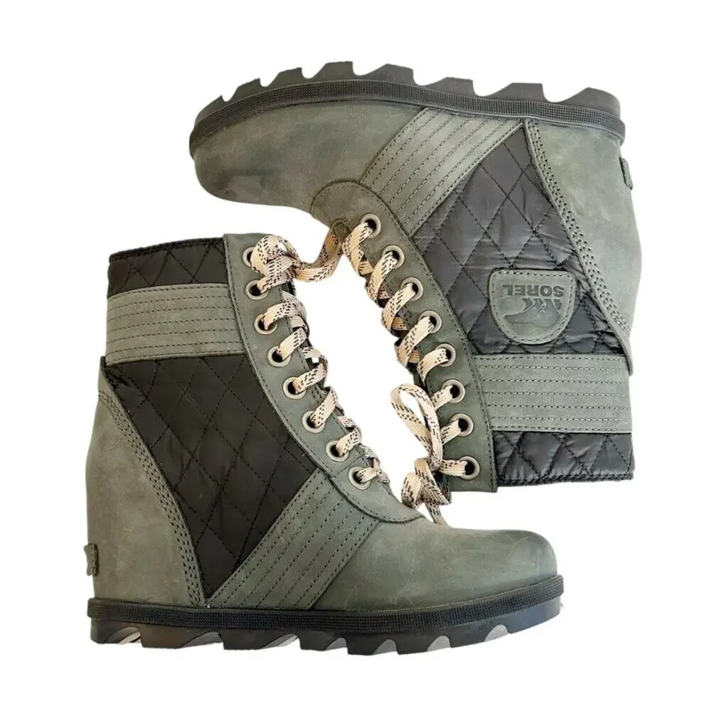 SOREL Lexie Wedge Quilted Waterproof Boots